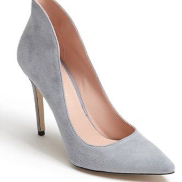 Enzo Angiolini Shoes - Enzo Angelini Gray Suede Women's Heels 8